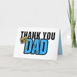 Fars dag-kort, Tack för Pappa-avskrivning Kort