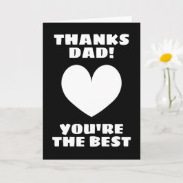 Fars dag-kort - Tack pappa, du är bäst Kort