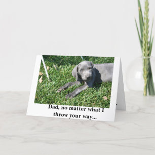Fars dag-kort: Weimaraner Kort