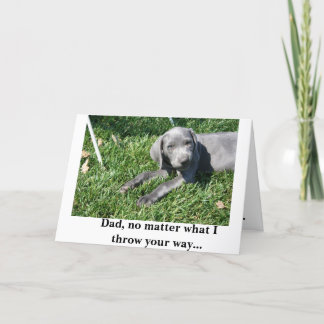 Fars dag-kort: Weimaraner Kort