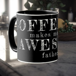 Fars dag lustiga typografoffertgåva till pappa mugg