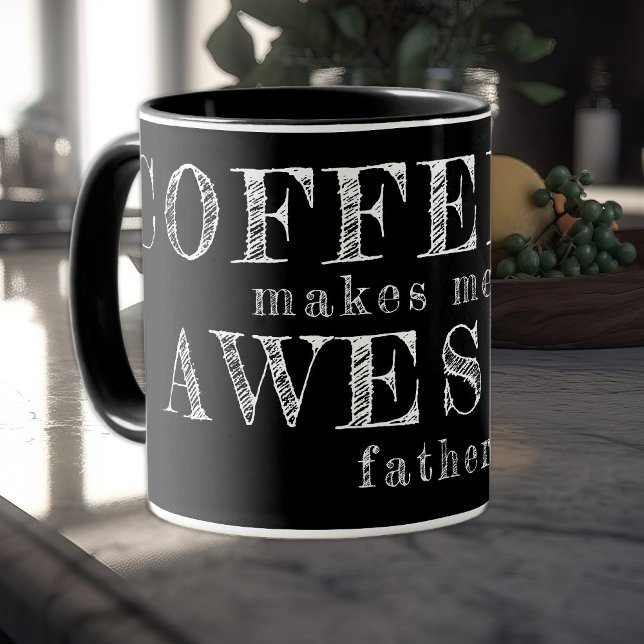 Fars dag lustiga typografoffertgåva till pappa mugg (Skapare uppladdad)