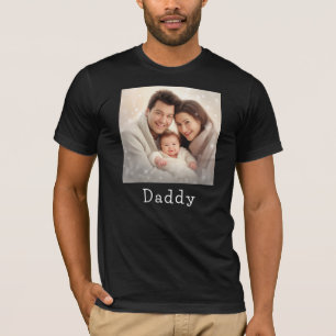 Fars dag Lycklig Family Pappa Anpassningsbar Photo T Shirt