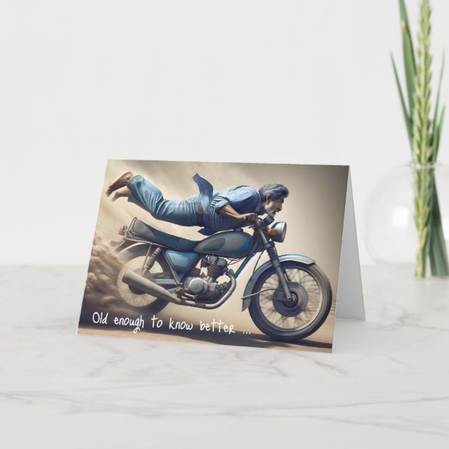Fars dag man på Dirt Bike Kort (Framsida)