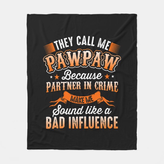 Fars dag | Manar De kallar mig Pawpaw Fleecefilt (Framsidan)