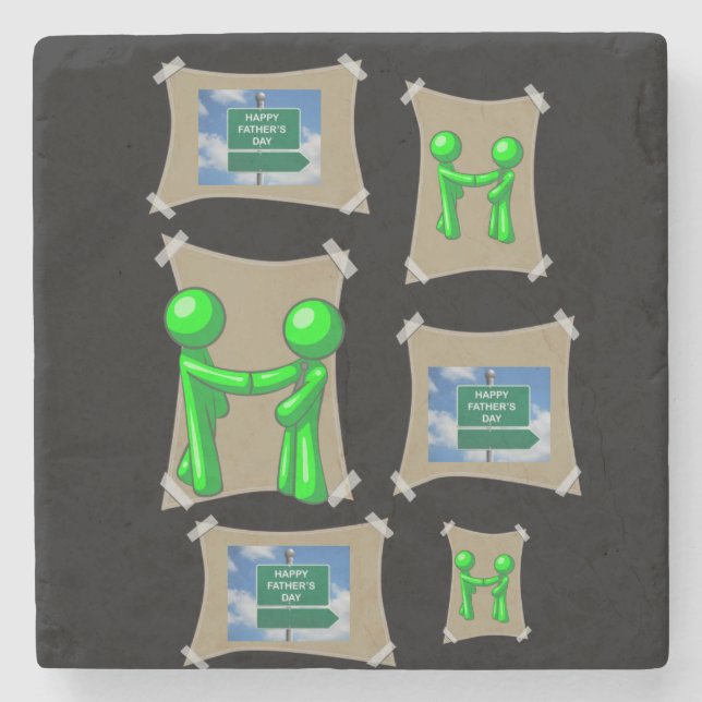 Fars dag Marble Stone Underlägg (Framsidan)