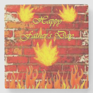 Fars dag Marble Stone Underlägg