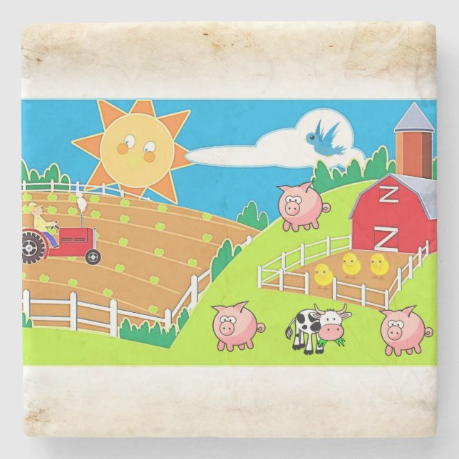 Fars dag Marble Stone Underlägg (Framsidan)