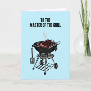Fars dag Master of the Grill card custom Helgkort