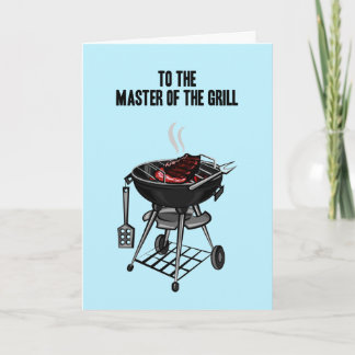 Fars dag Master of the Grill card custom Helgkort