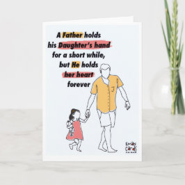 Fars dag - Med dotter Kort
