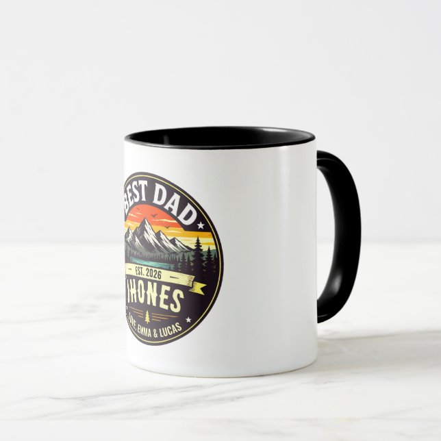 Fars dag med ett äventyrs tema mugg (Framsida höger)