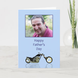 Fars dag med foto och motorcykel kort