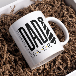 Fars dag Mest Fantastisk Pappa någonsin Tie Typogr Kaffemugg