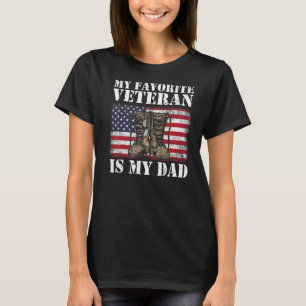 Fars dag Min favoritveteran är min Far-veterinär T Shirt