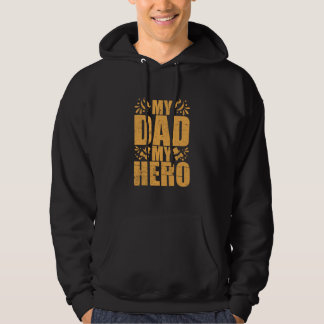 Fars dag Min pappa Min hjälte Hoodie