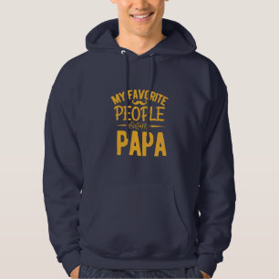 Fars dag Mina favoriter kallar mig Pappa Hoodie