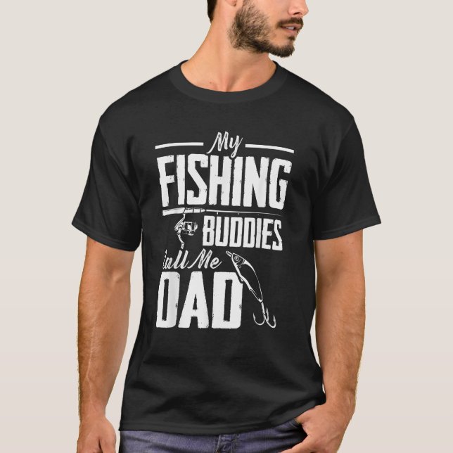 Fars dag Mina fiskedagar kallar mig Pappa för fisk T Shirt (Framsida)