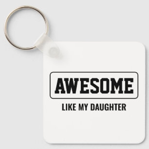 Fars dag minimalistiskt FANTASTISK SOM MY DAUGHTER Nyckelring