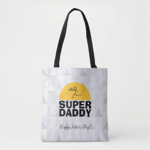 Fars dag Modern design "TOPPEN PAPPA", Trendig Tygkasse