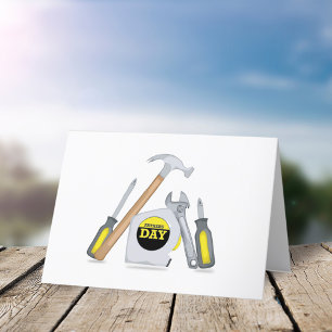 Fars dag Modern Simple Verktyg Whimsical Helgkort
