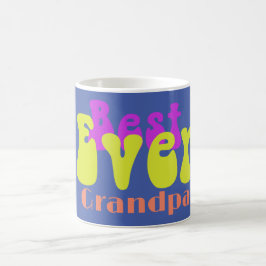 Fars dag Morfathers Day Colorful Modern Text Kaffemugg