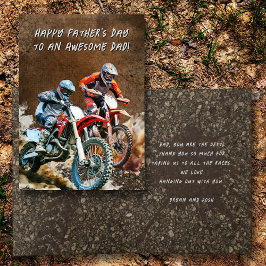 Fars dag Motocross Dirt Bikes Meddelande