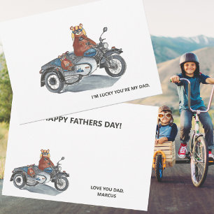 Fars dag Motorcykel med sidovagn Björnar