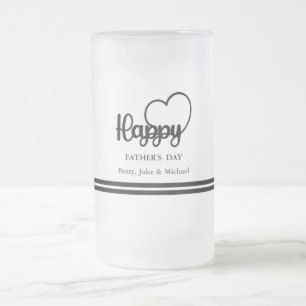 Fars dag Mugg, Fars dag Gift Frostat Ölglas
