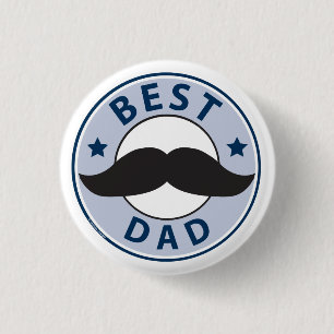 Fars dag Mustache Best Pappa Knapp