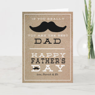 Fars dag Mustache-kort Kort