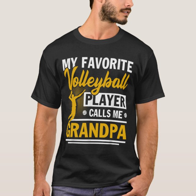 Fars dag My Favorite Volleyball Player anropar M T Shirt (Framsida)