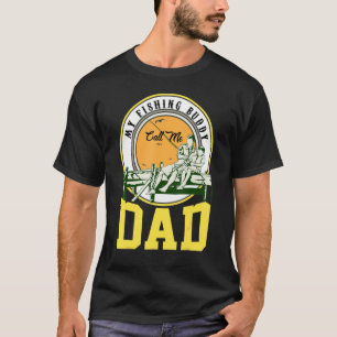 Fars dag My Fishing Buddy Kalla mig Pappa Fishing T Shirt