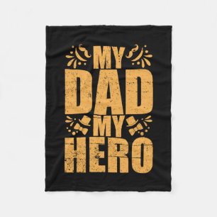 Fars dag My Pappa My Hero Fleecefilt