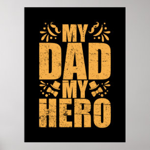 Fars dag My Pappa My Hero Poster