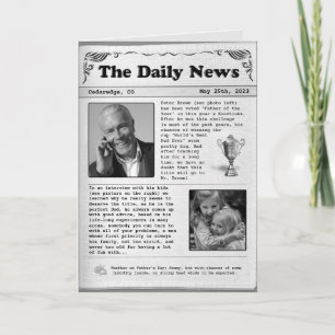 Fars dag Newspaper (anpassade) Kort