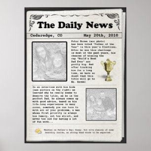 Fars dag Newspaper (anpassade) Poster