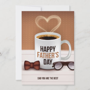 Fars dag Önskemål för kaffe Pappor Julkort