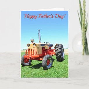 Fars dag Önskemål med traktor Kort
