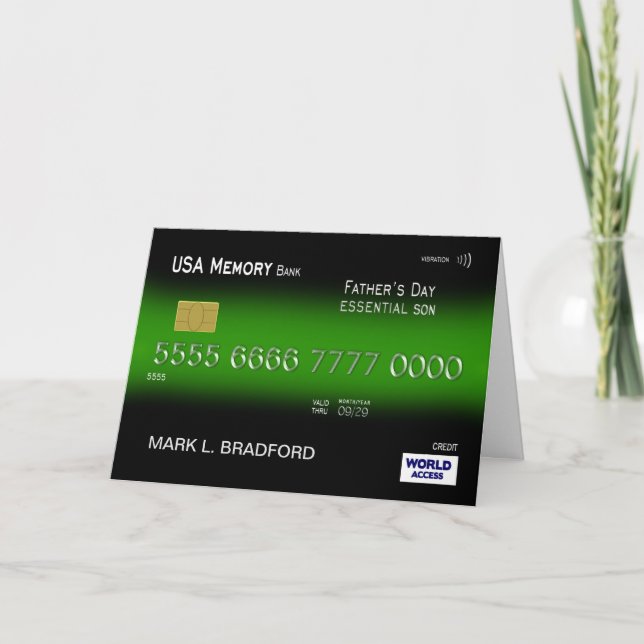 Fars dag, OUR Essential Son, Kredit Card Kort (Framsida)