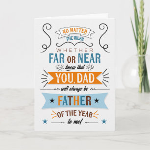 Fars dag över Miles Typography Kort