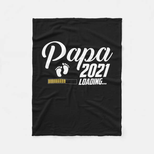 Fars dag | Pappa 2021 Första gången Far Fleecefilt (Framsidan)