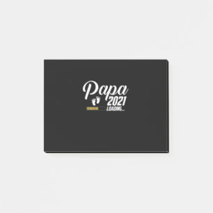 Fars dag Pappa 2021 Första gången Far Post-it Block