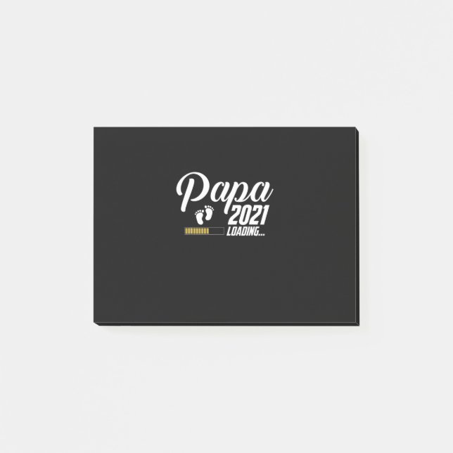 Fars dag | Pappa 2021 Första gången Far Post-it Block (Framsida)