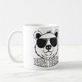 Fars dag | Pappa Björn | Svartvit | NAMN Mugg