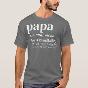 Fars dag Pappa-definition av gåvor från Pappa från T Shirt