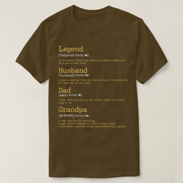 Fars dag - Pappa - Definition - Legend Make Pappa T Shirt (Design framsida)