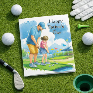 Fars dag Pappa/dotter minigolfkort Kort