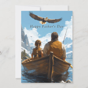 Fars dag Pappa & Dotter På Fiske