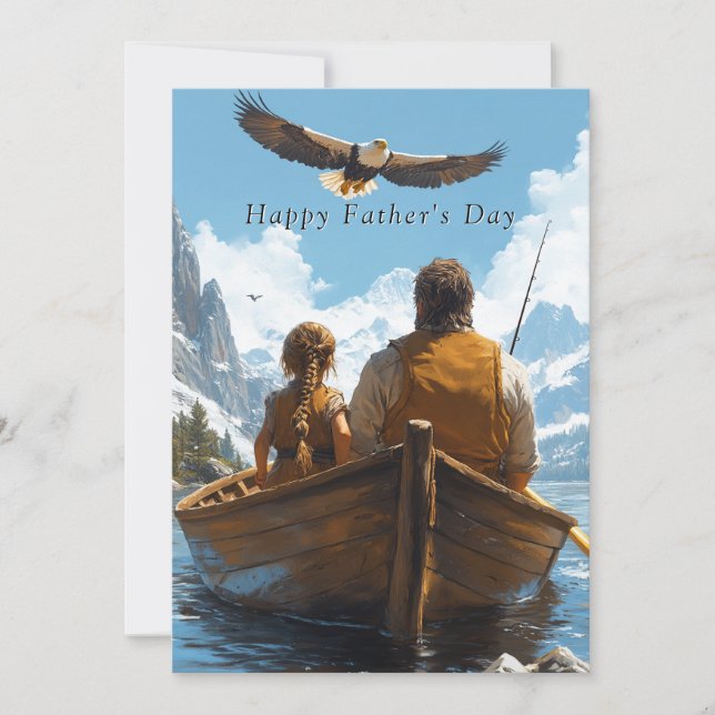 Fars dag Pappa & Dotter På Fiske (Framsida)